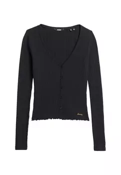 Вязаный кардиган Superdry Essential, морской синий