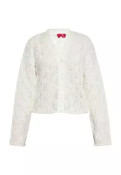 Вязаный кардиган Swirly, белый