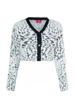 Вязаный кардиган Swirly, белый