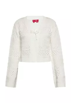 Вязаный кардиган Swirly, белый