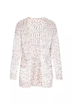 Вязаный кардиган swirly, белый