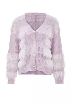 Вязаный кардиган Swirly, лавандовый