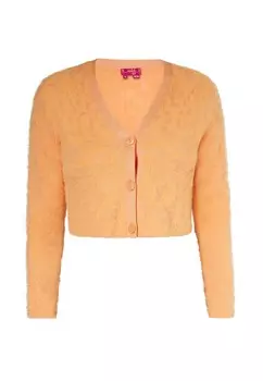 Вязаный кардиган Swirly, оранжевый