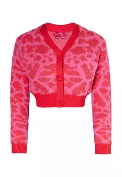 Вязаный кардиган Swirly, розовый