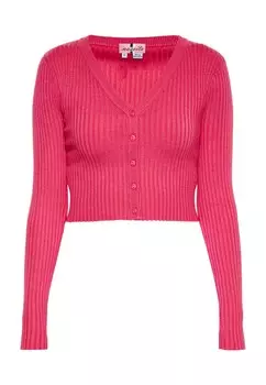 Вязаный кардиган Swirly, розовый