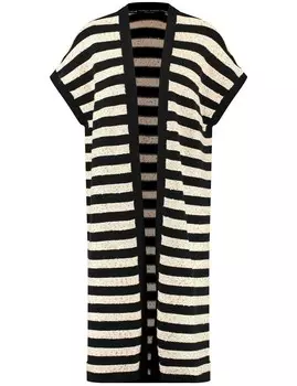 Вязаный кардиган Taifun, бежевый/черный