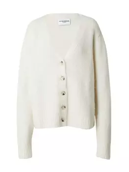 Вязаный кардиган Tatiana Zidekova Knit Cardigan Fuzzy, натуральный белый