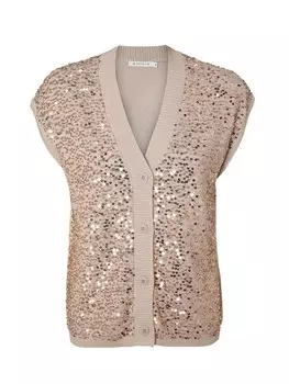 Вязаный кардиган TATUUM Montana, бежевый