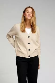 Вязаный кардиган Teeshoppen, бежевый