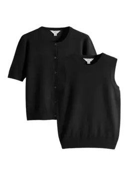 Вязаный кардиган The Set, черный