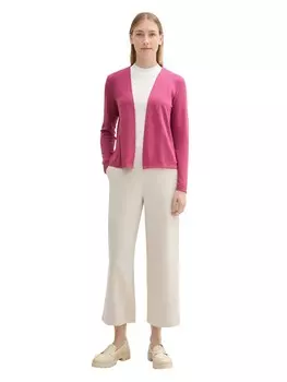 Вязаный кардиган TOM TAILOR Knit Cardigan, розовый