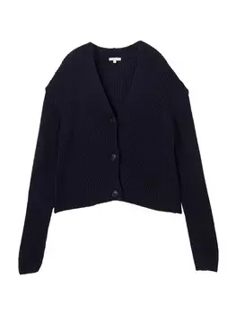 Вязаный кардиган TOM TAILOR Knit Cardigan, темно-синий