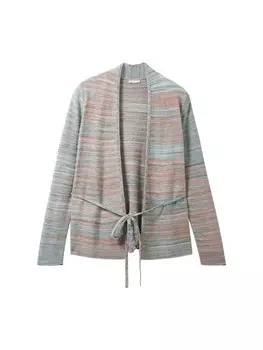Вязаный кардиган Tom Tailor, серый