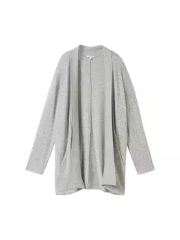Вязаный кардиган TOM TAILOR, серый