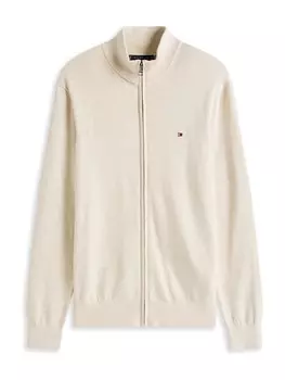 Вязаный кардиган TOMMY HILFIGER ESSENTIAL, бежевый