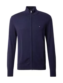 Вязаный кардиган TOMMY HILFIGER Essential, темно-синий