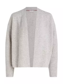 Вязаный кардиган TOMMY HILFIGER Knit Cardigan, пятнистый серый