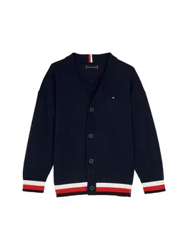 Вязаный кардиган TOMMY HILFIGER Knit Cardigan, темно-синий