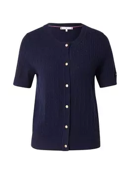 Вязаный кардиган TOMMY HILFIGER Knit Cardigan, темно-синий