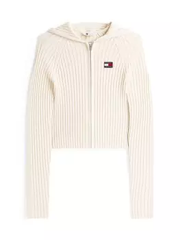 Вязаный кардиган Tommy Jeans, белый