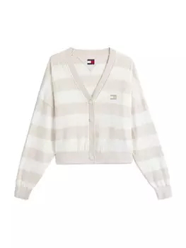 Вязаный кардиган Tommy Jeans, бежевый