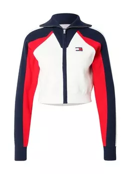 Вязаный кардиган Tommy Jeans Knit Cardigan, белый