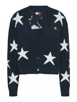Вязаный кардиган Tommy Jeans, темно-синий