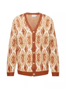 Вязаный кардиган TOPMAN, апельсин