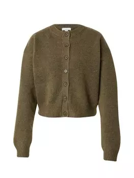 Вязаный кардиган TOPSHOP Knit Cardigan, хаки
