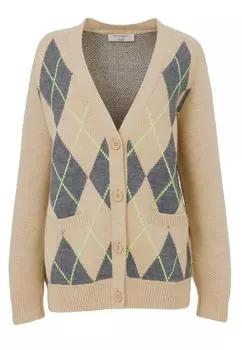 Вязаный кардиган Toptop Studio, бежевый