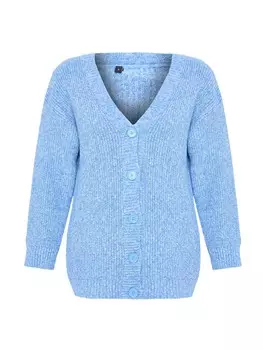 Вязаный кардиган Trendyol Knit Cardigan, светло-синий