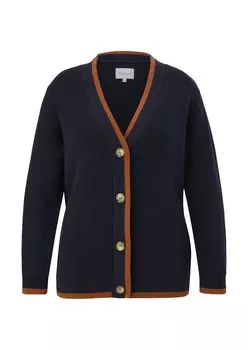 Вязаный кардиган Triangle, темно-синий