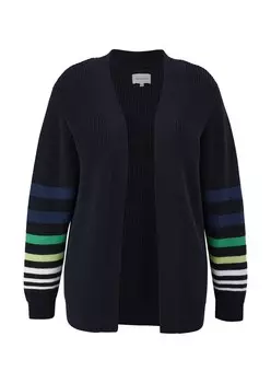 Вязаный кардиган Triangle, темно-синий / горечавка