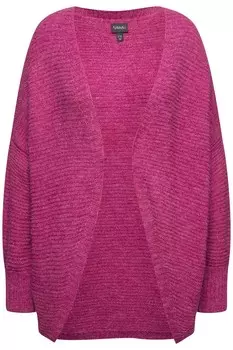 Вязаный кардиган Ulla Popken Knit Cardigan, цвет magenta