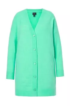 Вязаный кардиган Ulla Popken Knit Cardigan, светло-зеленый