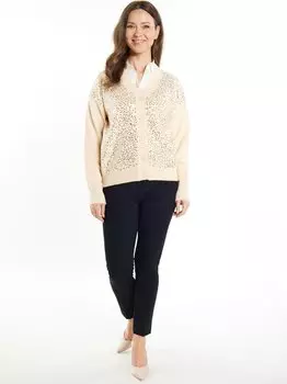 Вязаный кардиган Usha, экрю