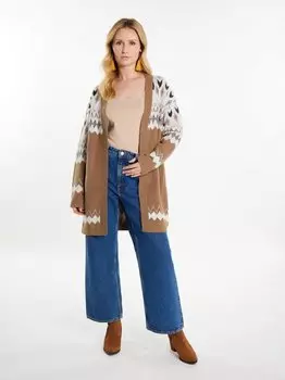 Вязаный кардиган Usha, бежевый