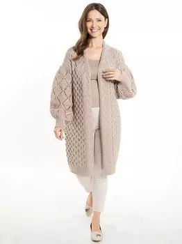 Вязаный кардиган Usha, бежевый