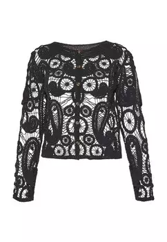 Вязаный кардиган usha FESTIVAL Fashion Look, черный