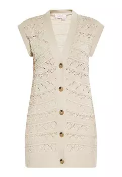 Вязаный кардиган usha FESTIVAL Knitted Vest, кремовый