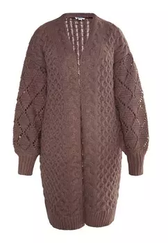 Вязаный кардиган Usha Knit Cardigan Sivene, коричневый