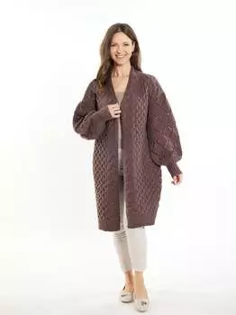 Вязаный кардиган Usha, коричневый