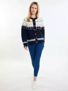 Вязаный кардиган Usha, синий