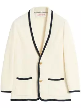 Вязаный кардиган Valentino Garavani, белый