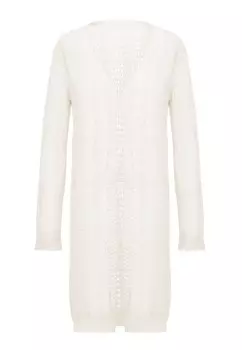 Вязаный кардиган VERNOLE, белый