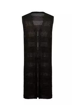 Вязаный кардиган VERNOLE Knitted Vest, пятнистый черный
