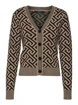 Вязаный кардиган Vero Moda ARIA, песочный/черный