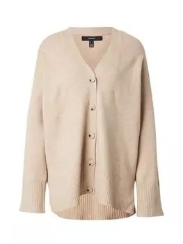 Вязаный кардиган VERO MODA, бежевый