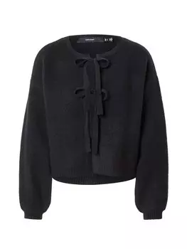 Вязаный кардиган VERO MODA BOW, черный
