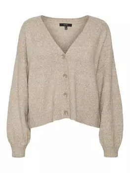 Вязаный кардиган Vero Moda Doffy, пестрый коричневый